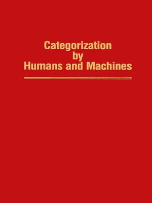 cover image of Categorization by Humans and Machines